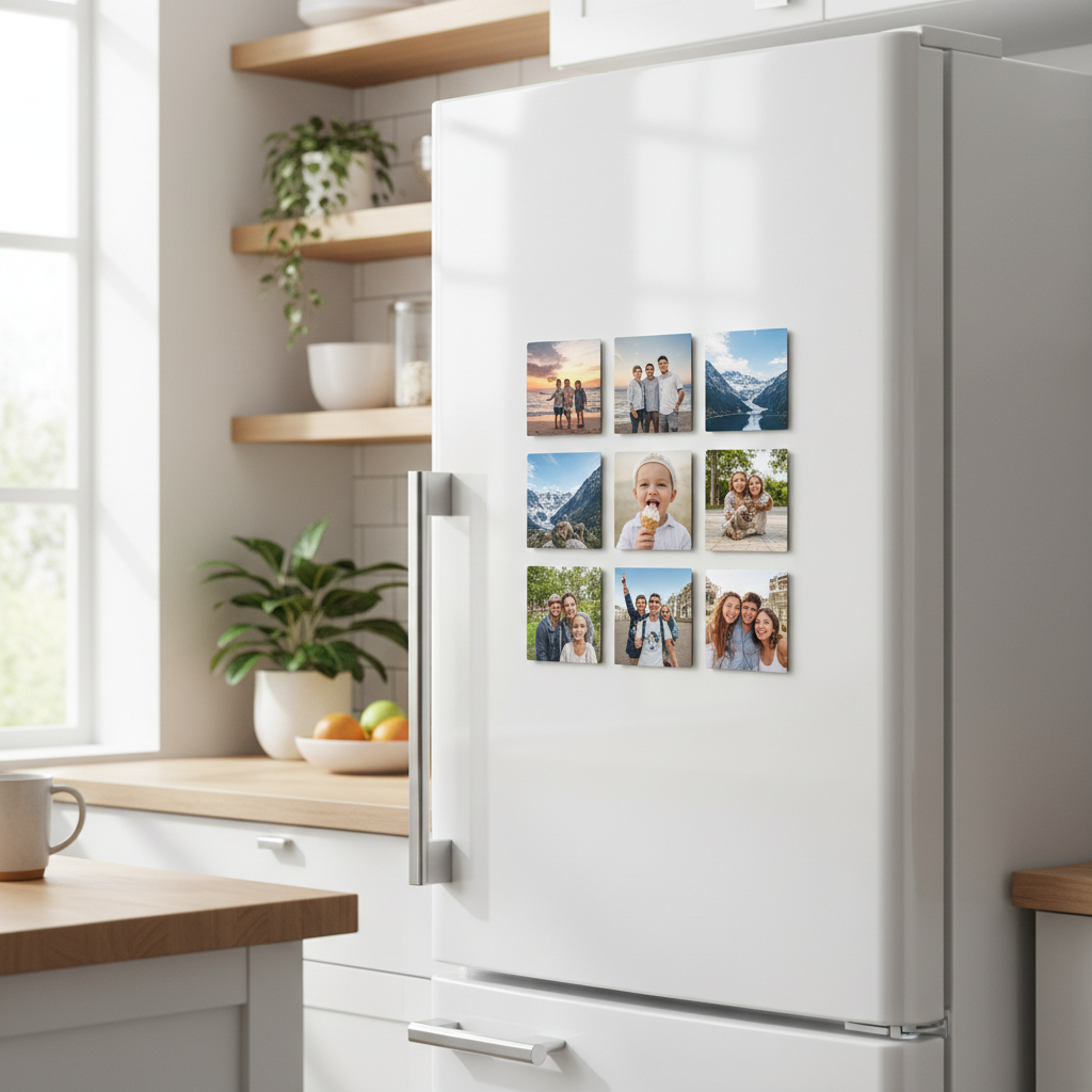 Magnets on refrigerator